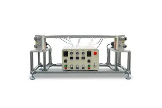 加熱盤式紡糸用連続延伸機