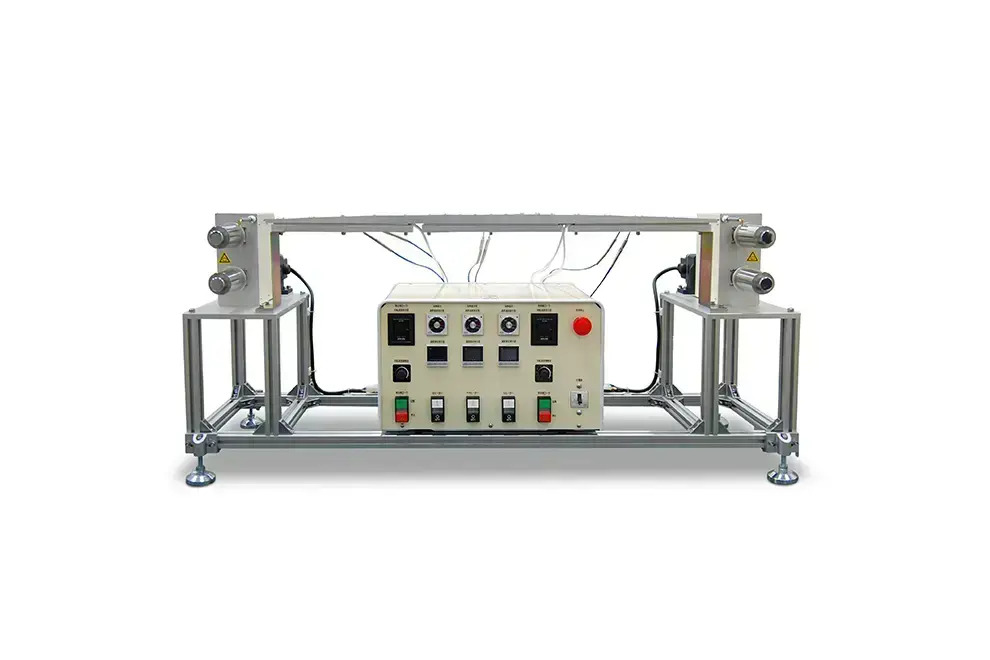 加熱盤式紡糸用連続延伸機